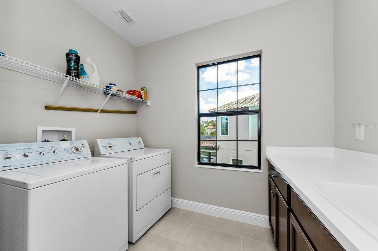 upstairs laundry