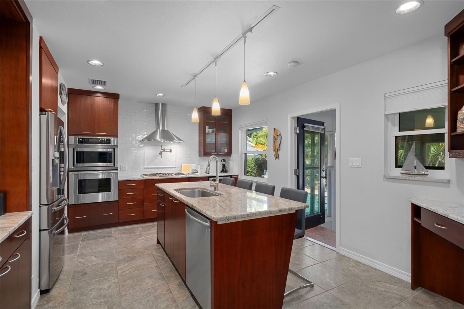 To the right is the family room.