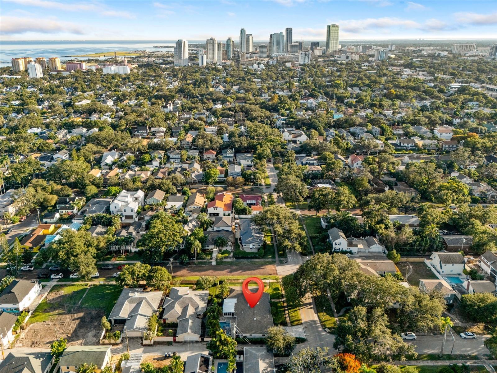Prime location just minutes from vibrant downtown St. Petersburg and the waterfront.