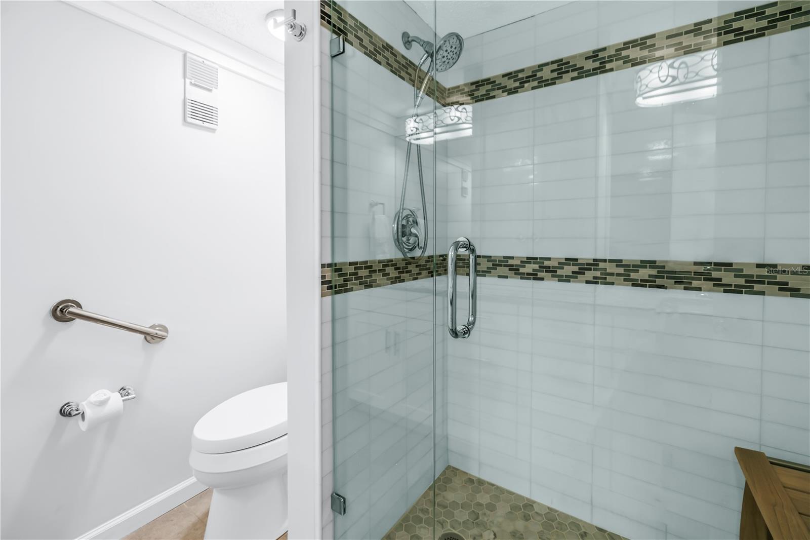 Jack and Jill bathroom 2 shower