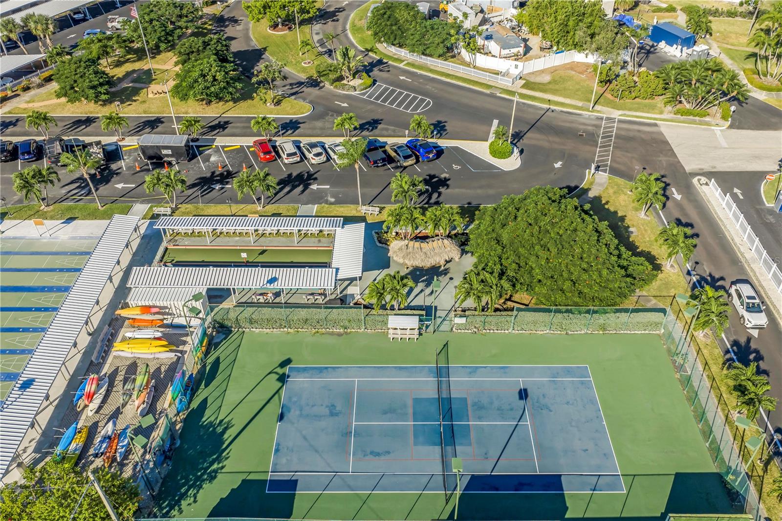 Community tennis courts