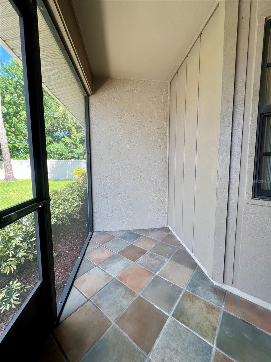 Front screened entry