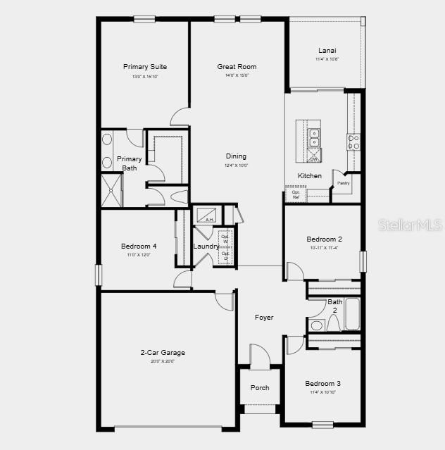 Additional Highlights Include: All appliances included, washer and dryer, whole house blinds, and tile flooring throughout main living area.