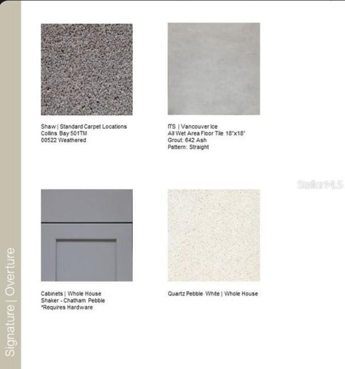 Design Selections. Home is under construction, selections subject to change.