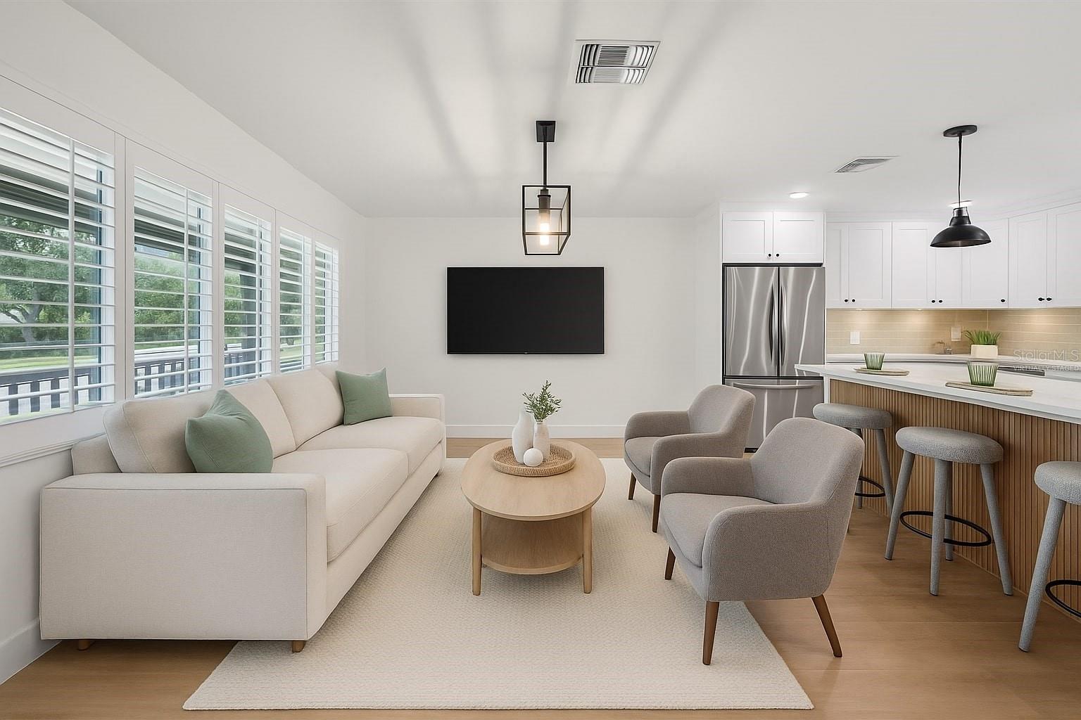 **Virtually Staged** Dining could be used as other living space