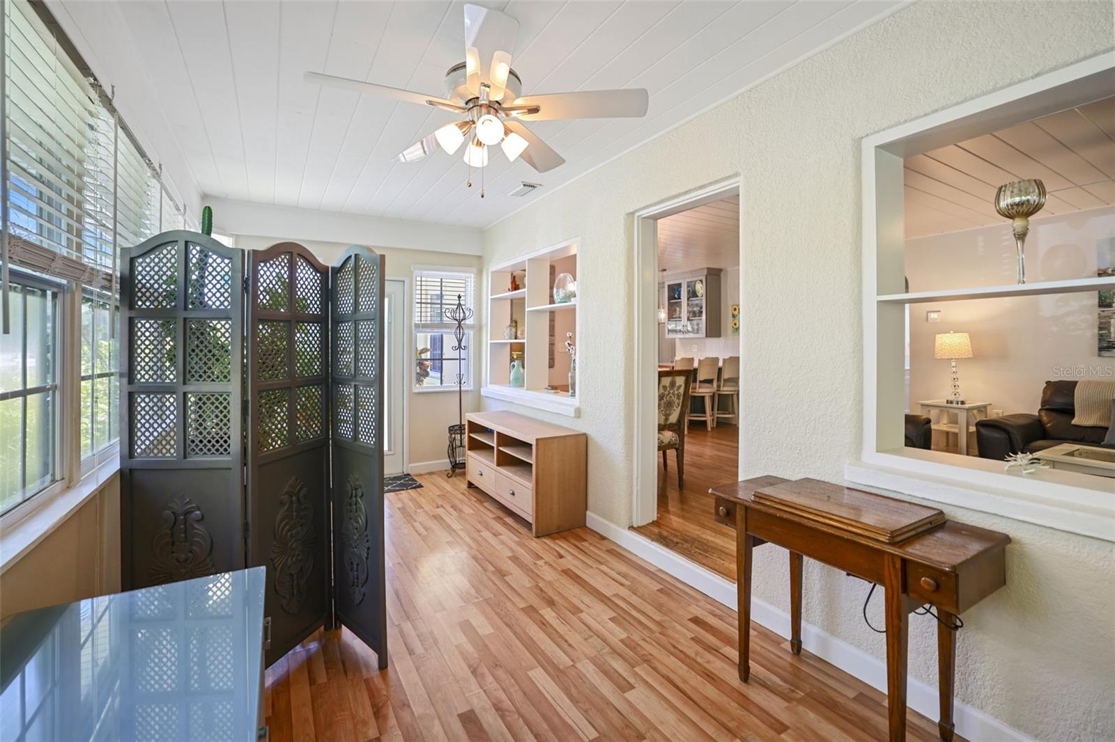 Pretty Entryway open to the living room