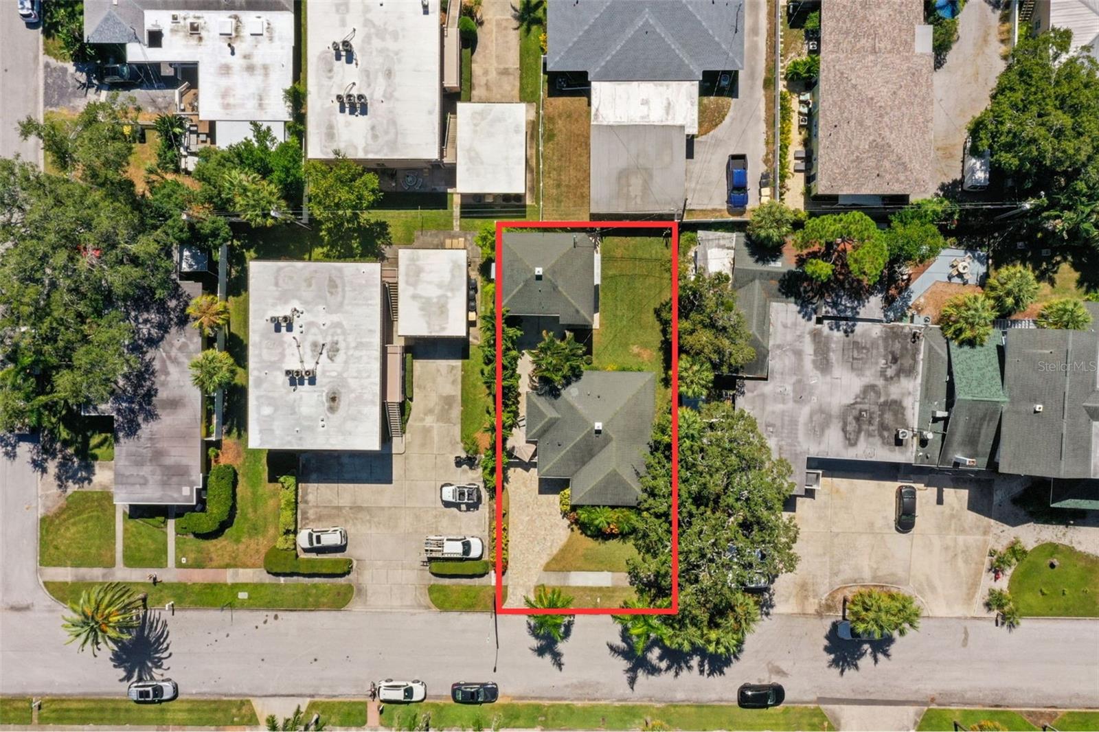 Overhead view of 1019 Marine St. Clearwater