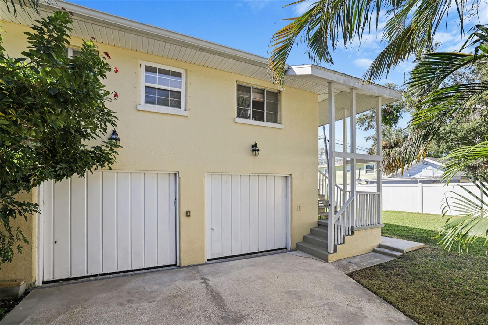Extra Large 2 Car Garage with Unit 2 above