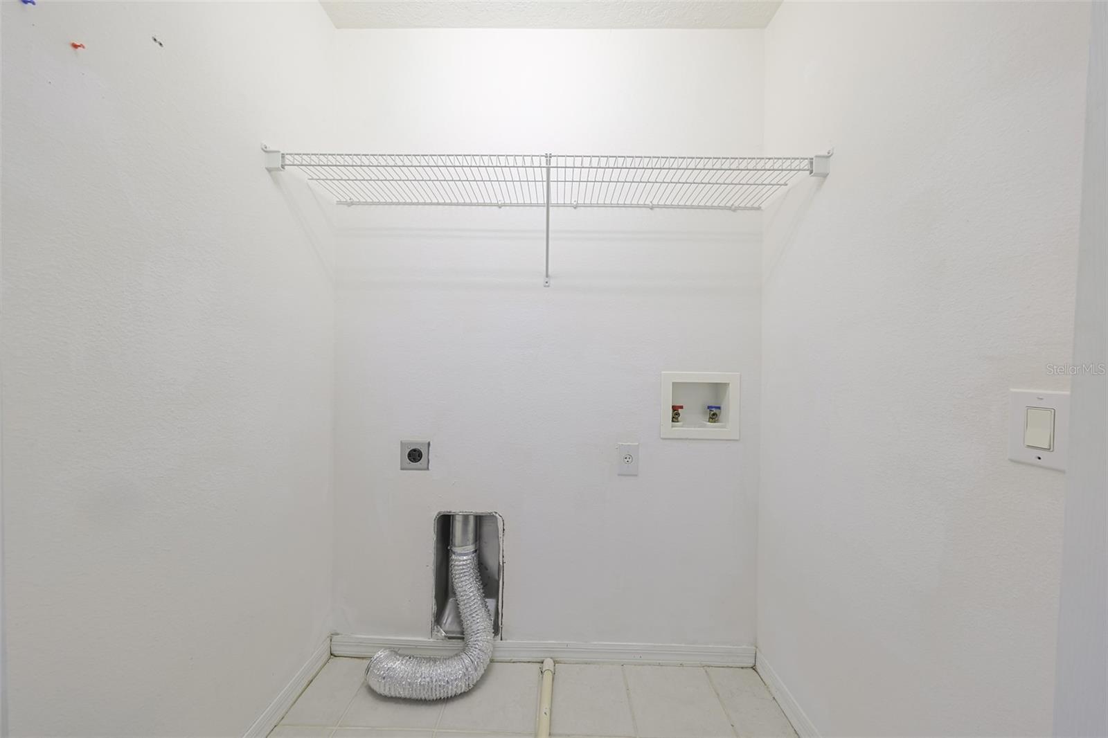 Laundry Closet at upstairs hall