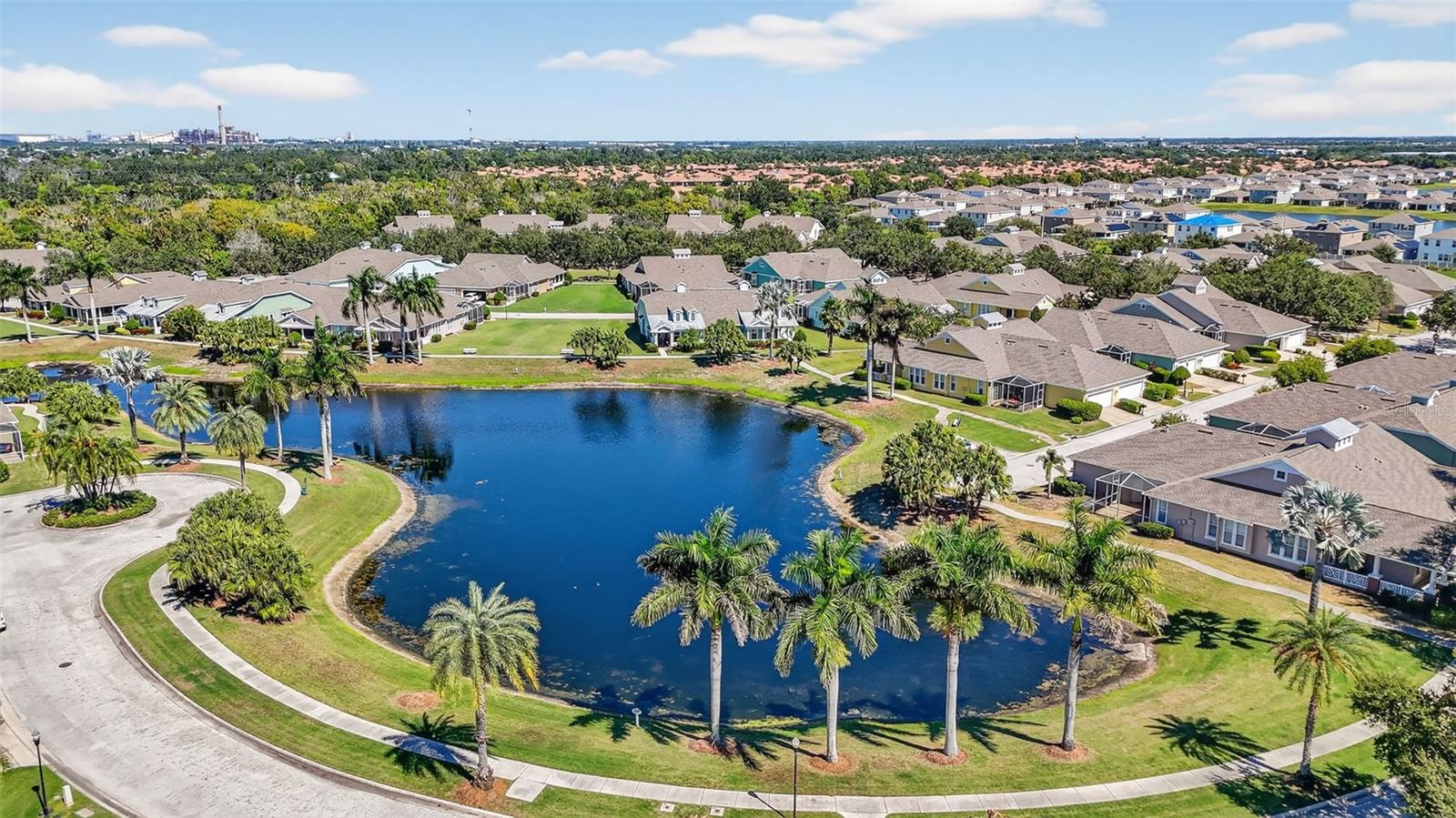 View of Pond Across from Villa