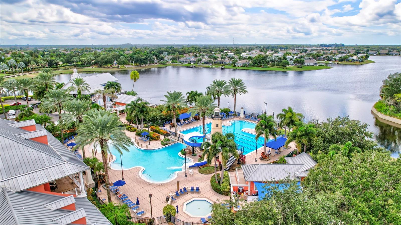 Clubhouse & Resort Style Pools with Lagoon View Location