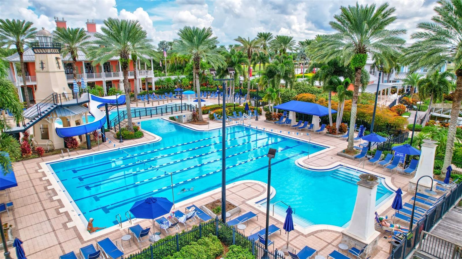 View of Lap Pool & Clubhouse