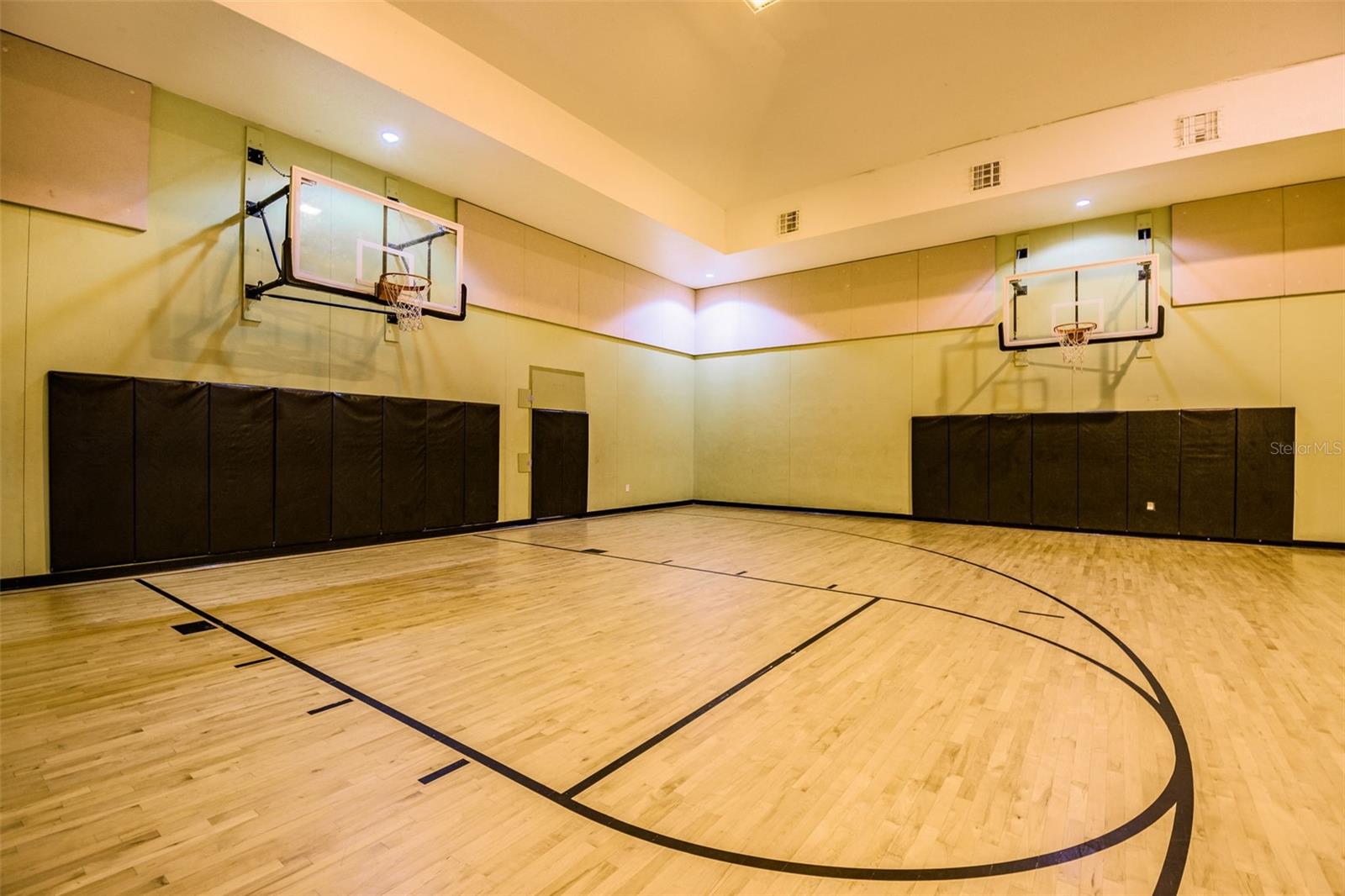 Indoor basketball court!