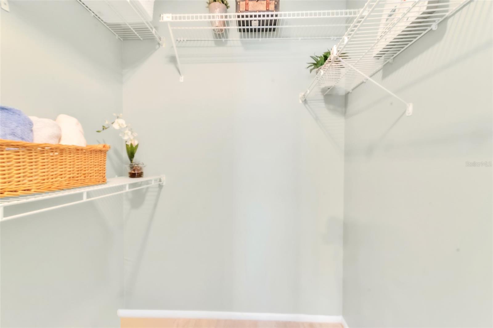 Walk-in Closet in primary bedroom