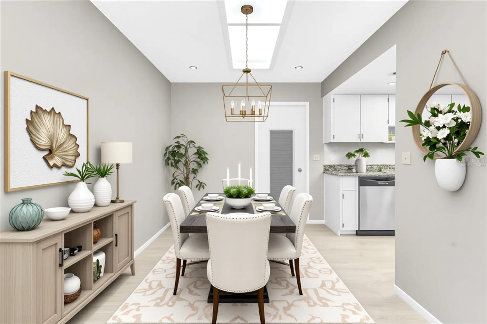 Virtually Staged-Dining Room