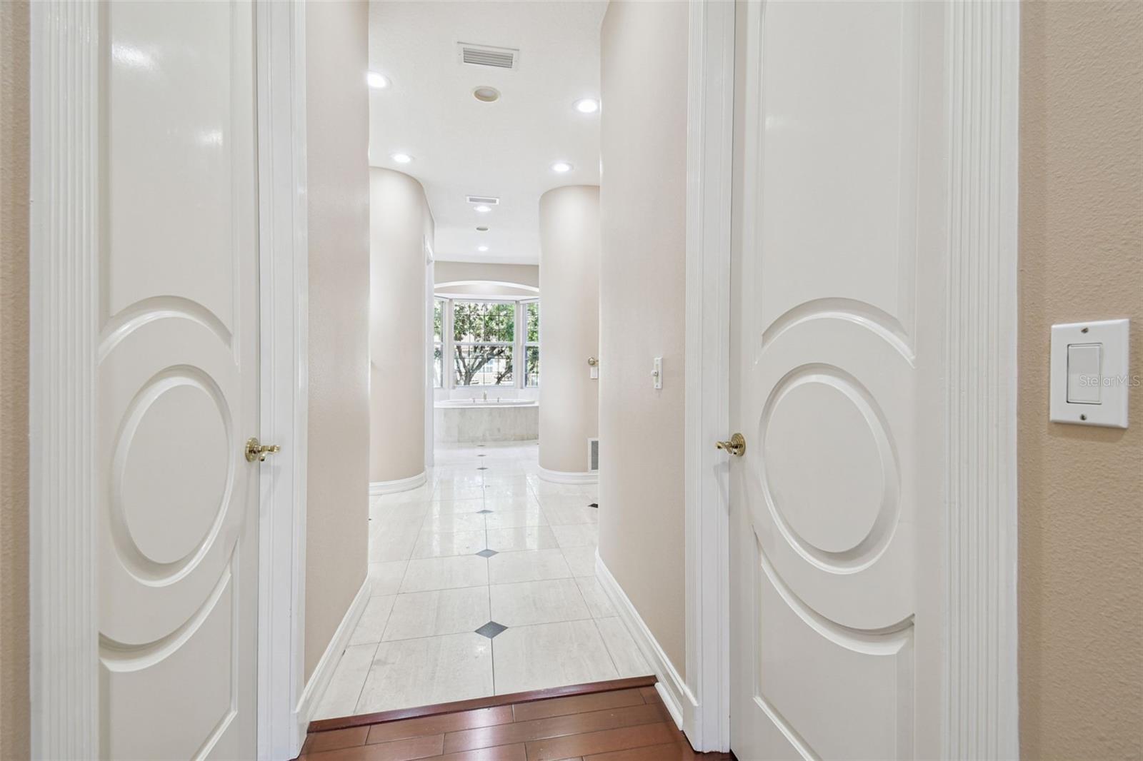 Master bath entry