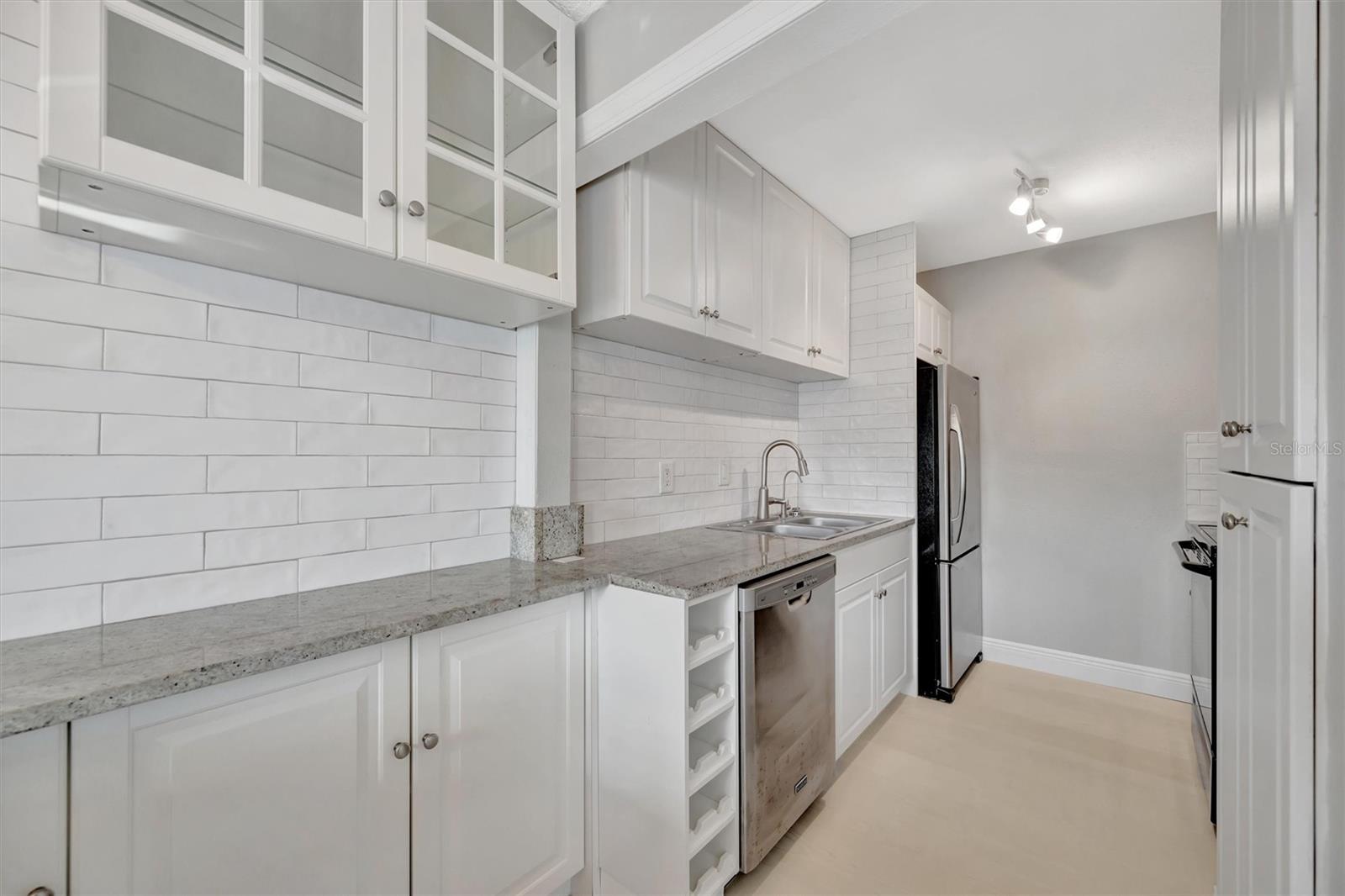 The Kitchen with the extended cabinetry