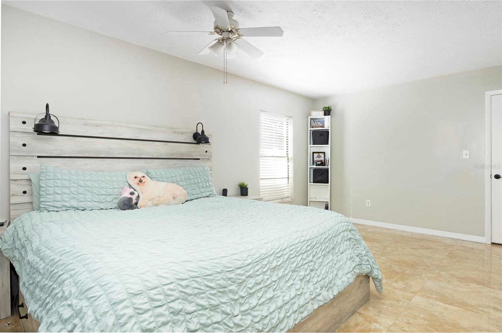 Primary Bedroom.  king size bed