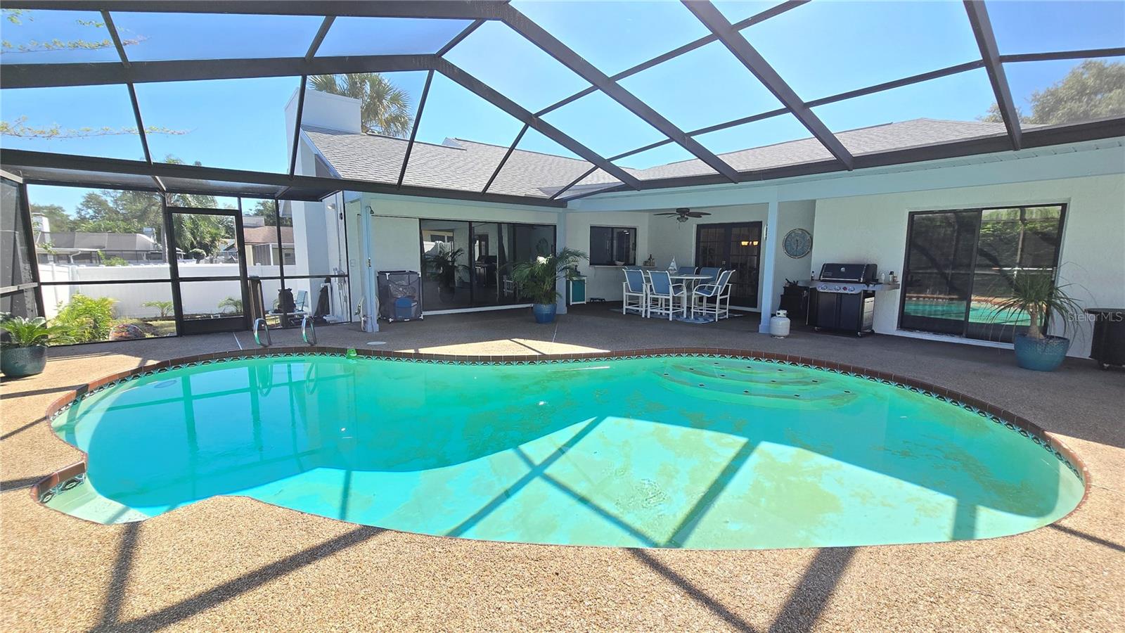 Screened lanai Pool area