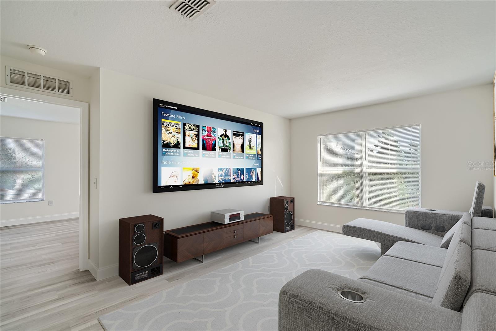 virtually staged 2nd floor loft