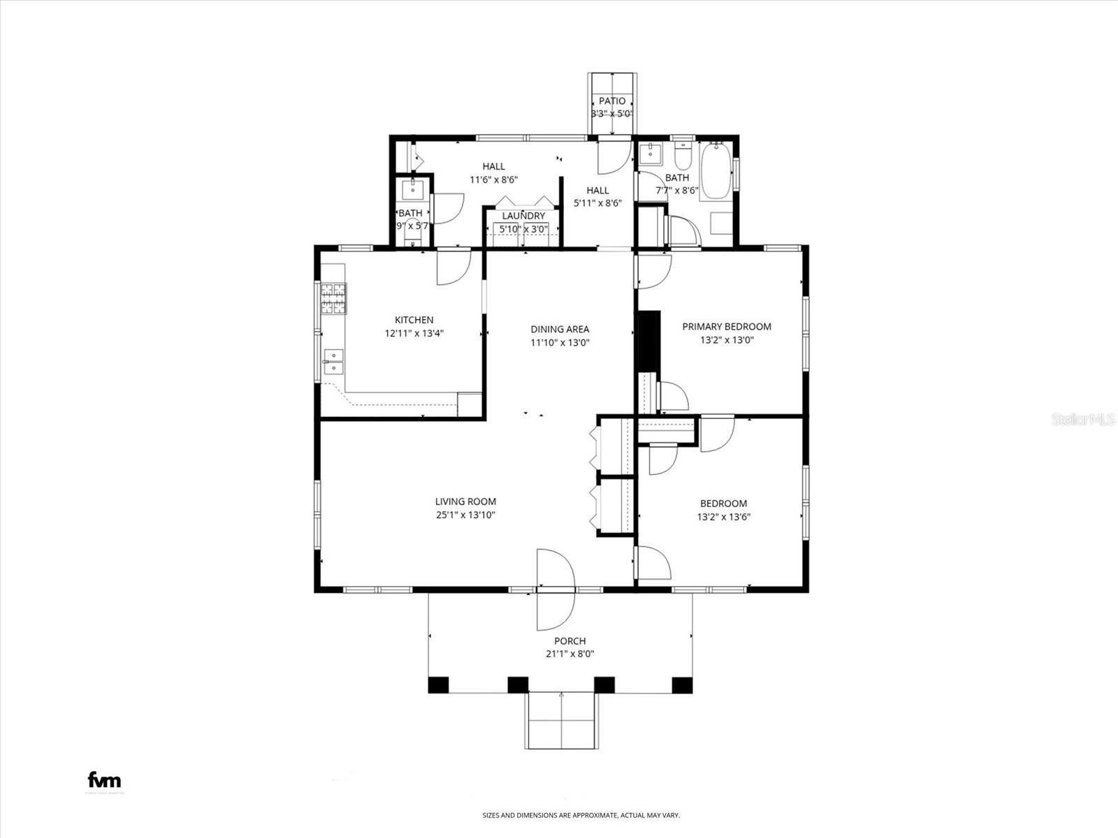 Floor plan of main house
