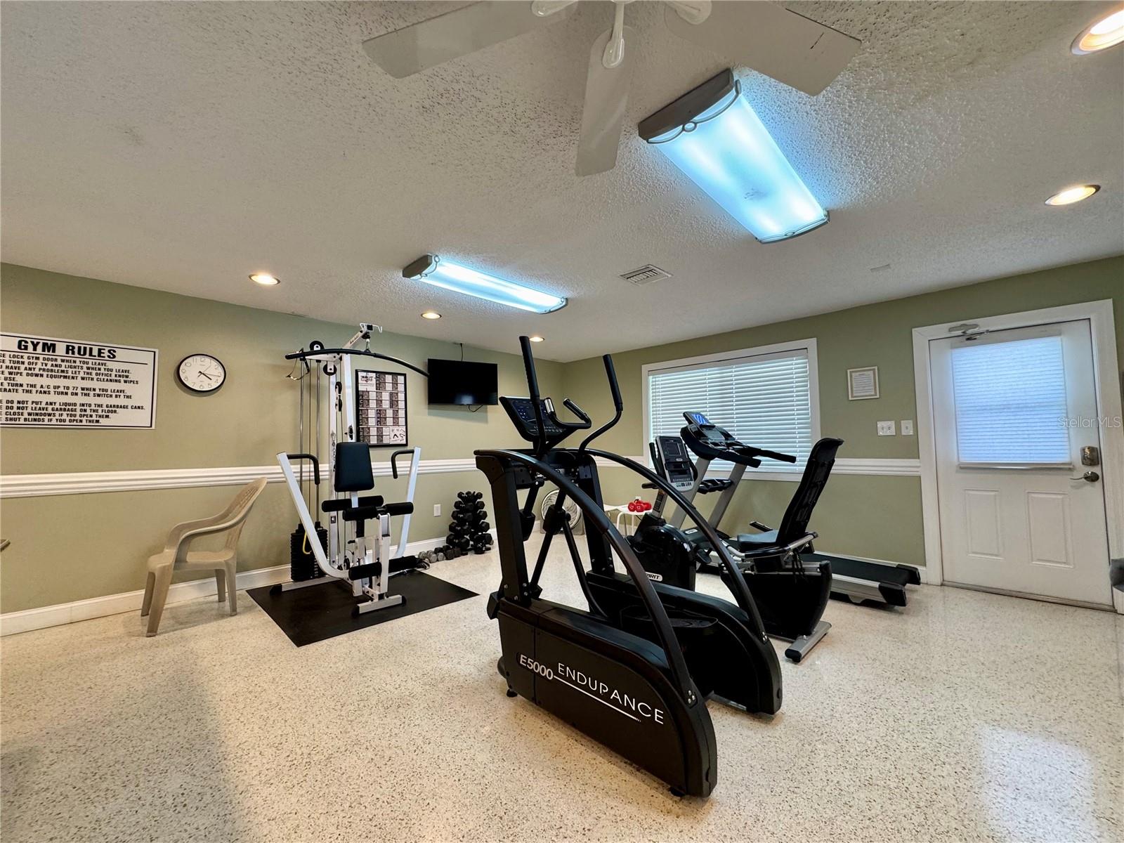 Westwind II fitness room.