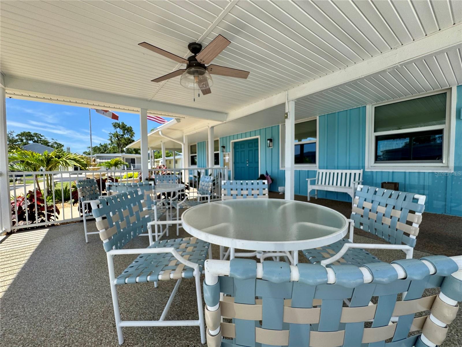 Covered area at Westwind I clubhouse.