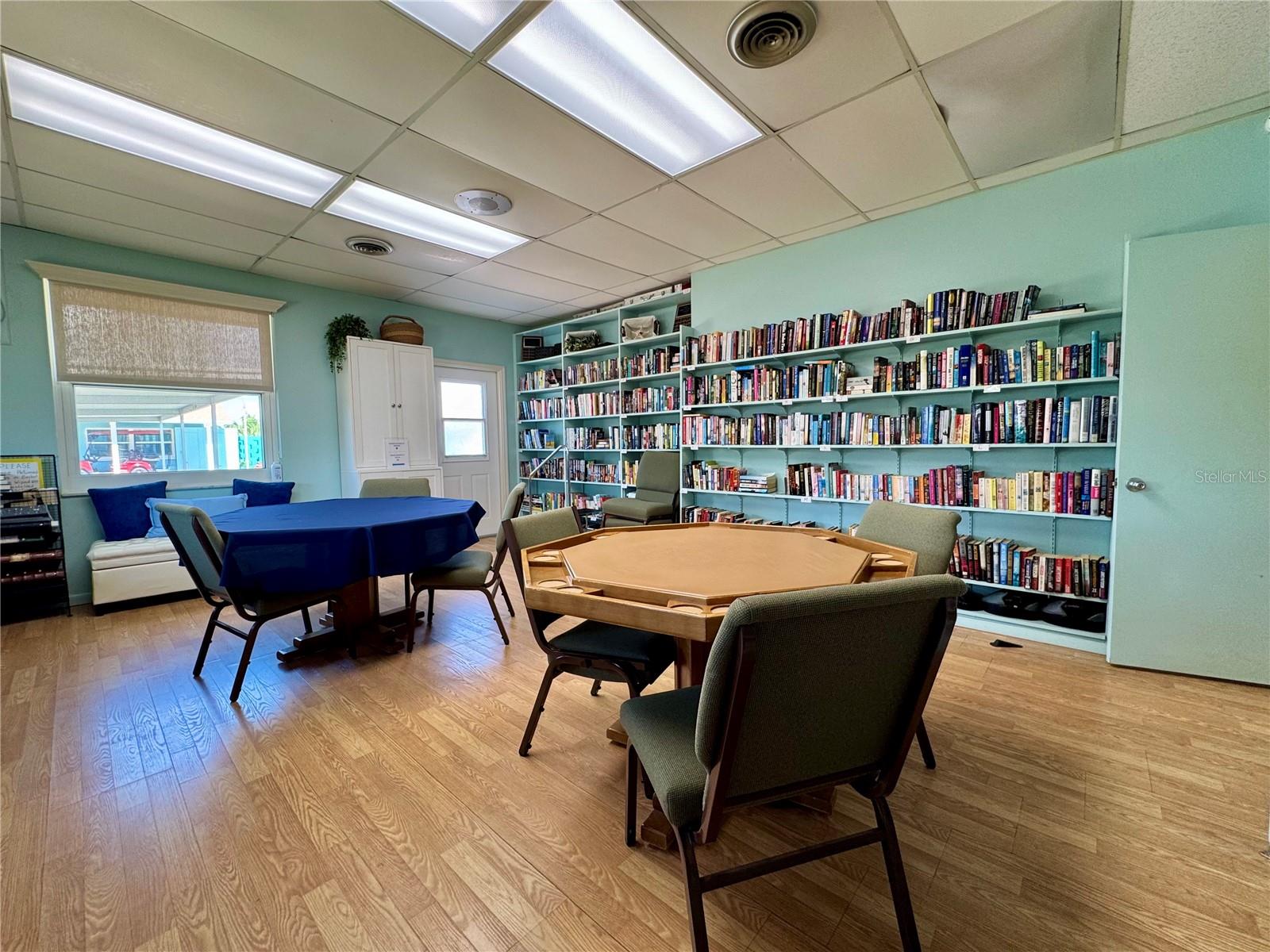 Westwind I clubhouse card room and library.