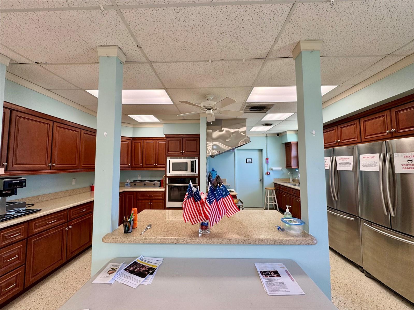 Clubhouse kitchen.