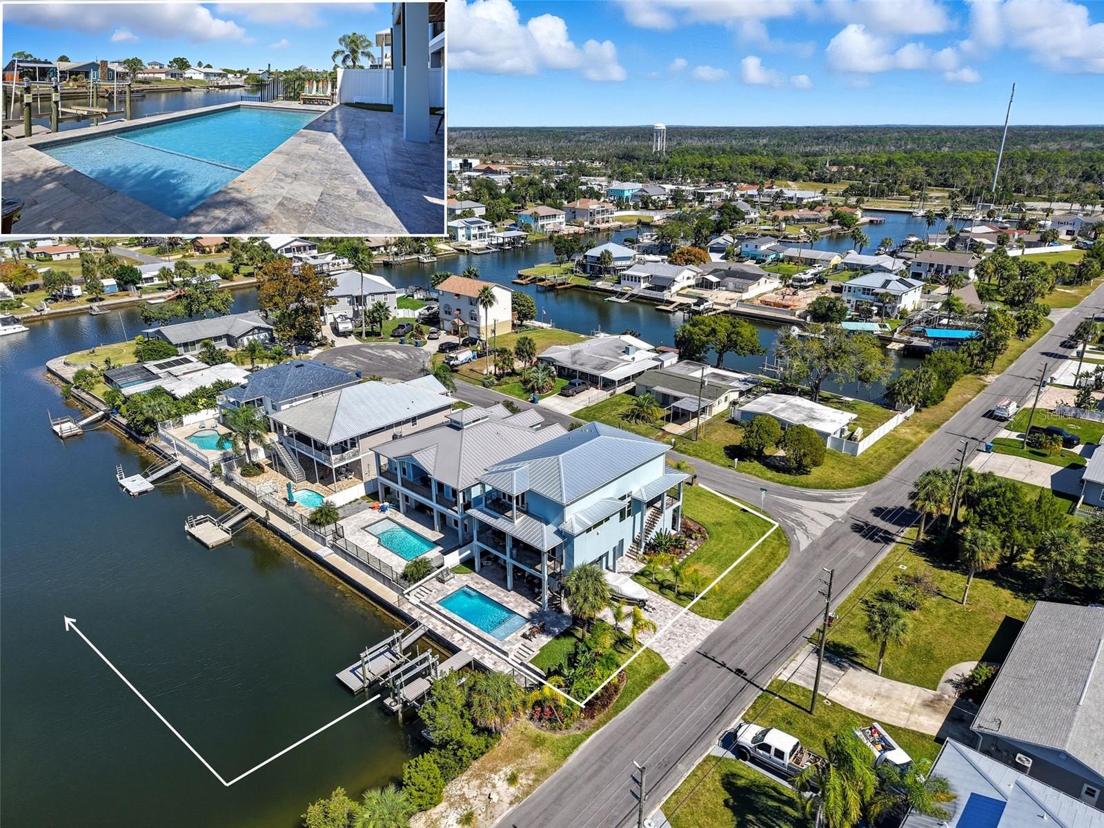 Direct Gulf Access! West Facing Backyard Pool Home w/ elevator!