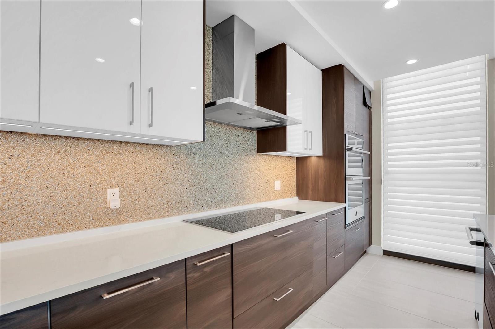 Chef's Kitchen with custom shades