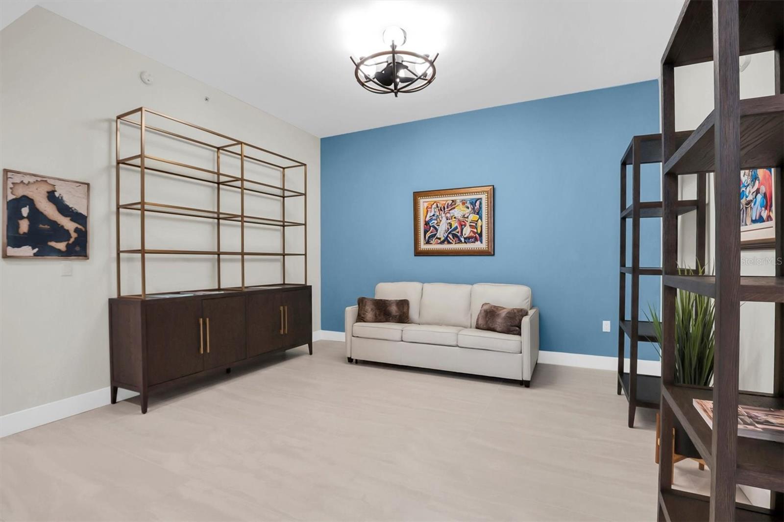Versatile open-concept den with ample space