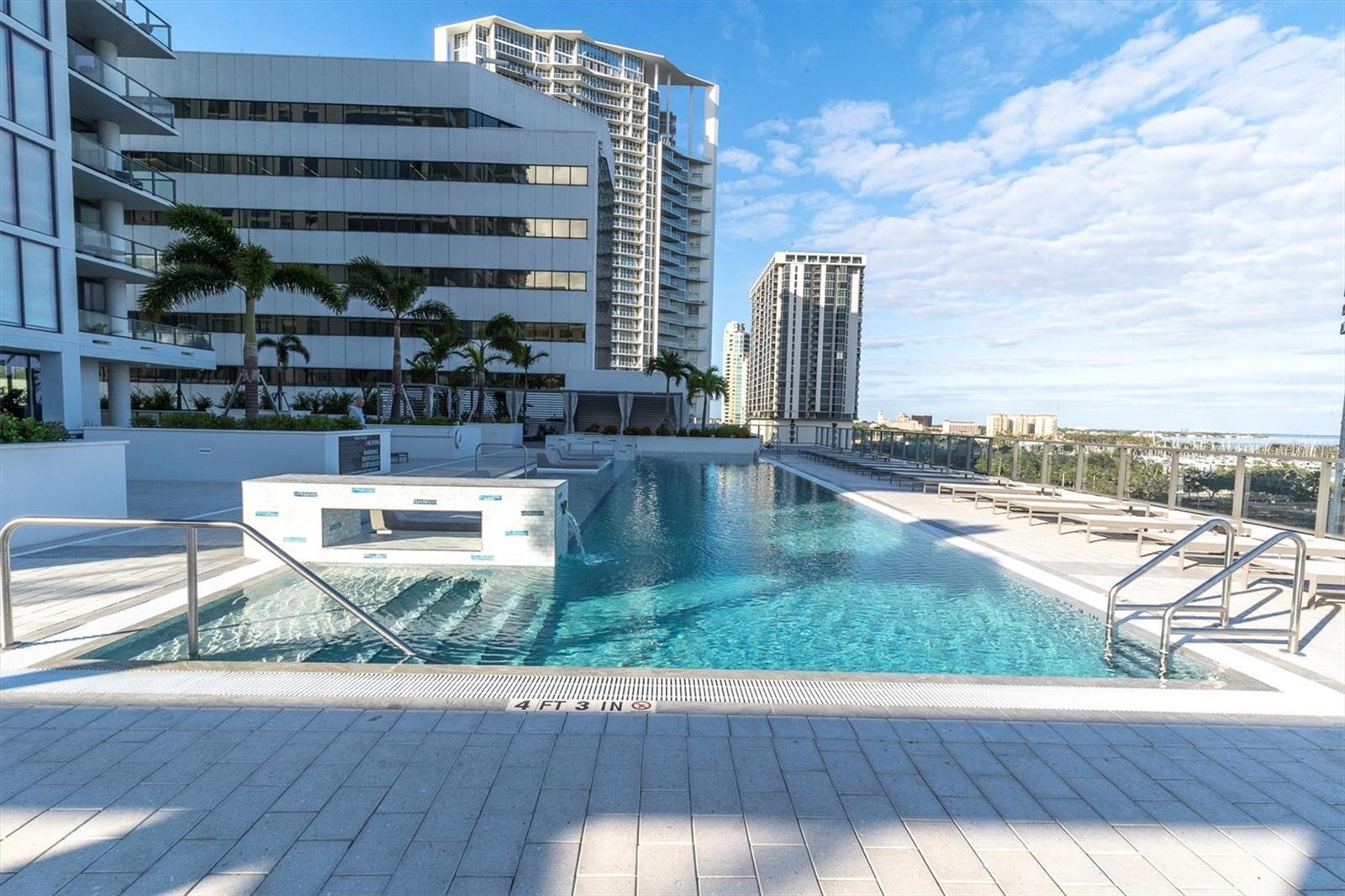 Relax at the luxurious resort pool and spa while enjoying panoramic views of Tampa Bay