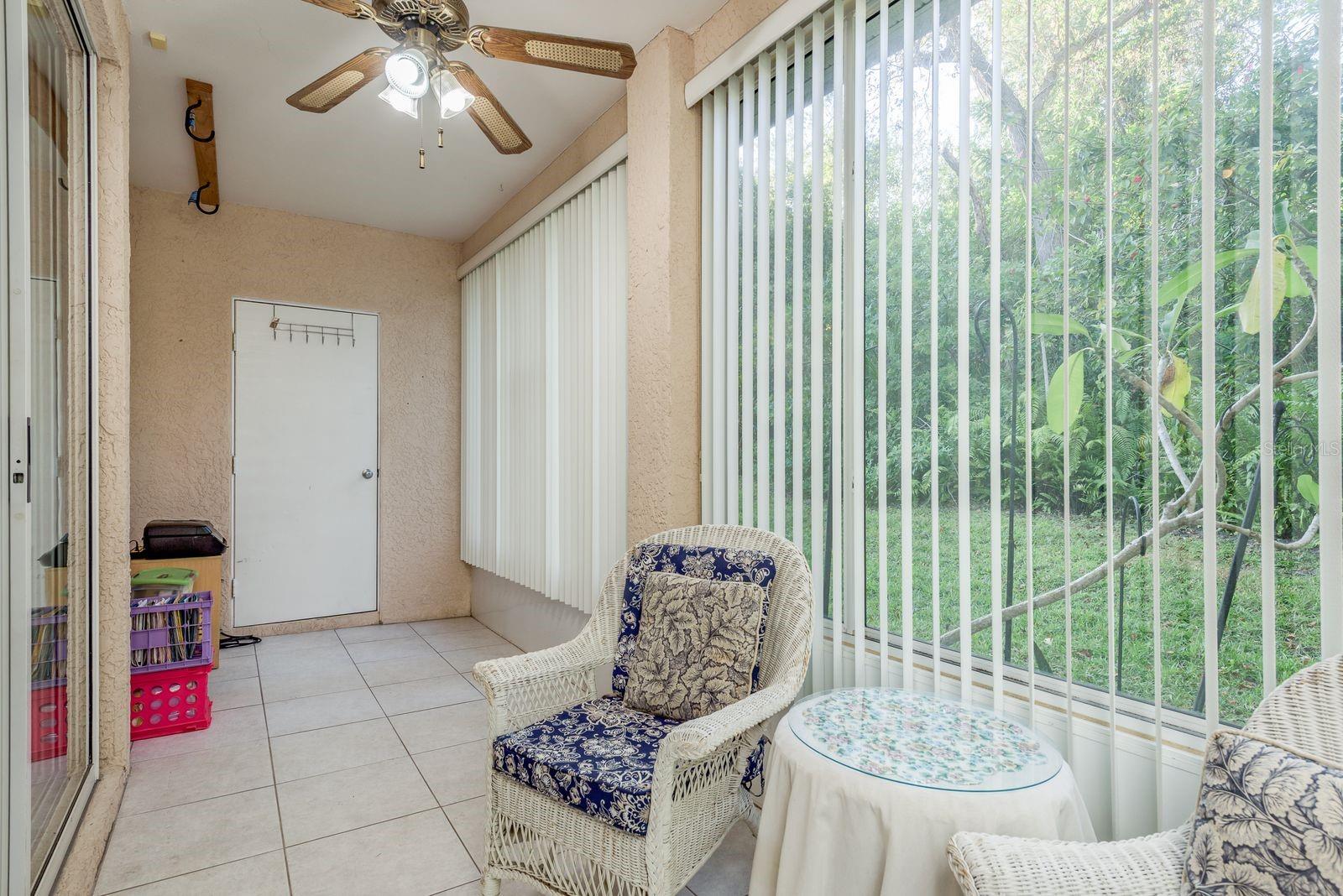 Enclosed Lanai with Storage