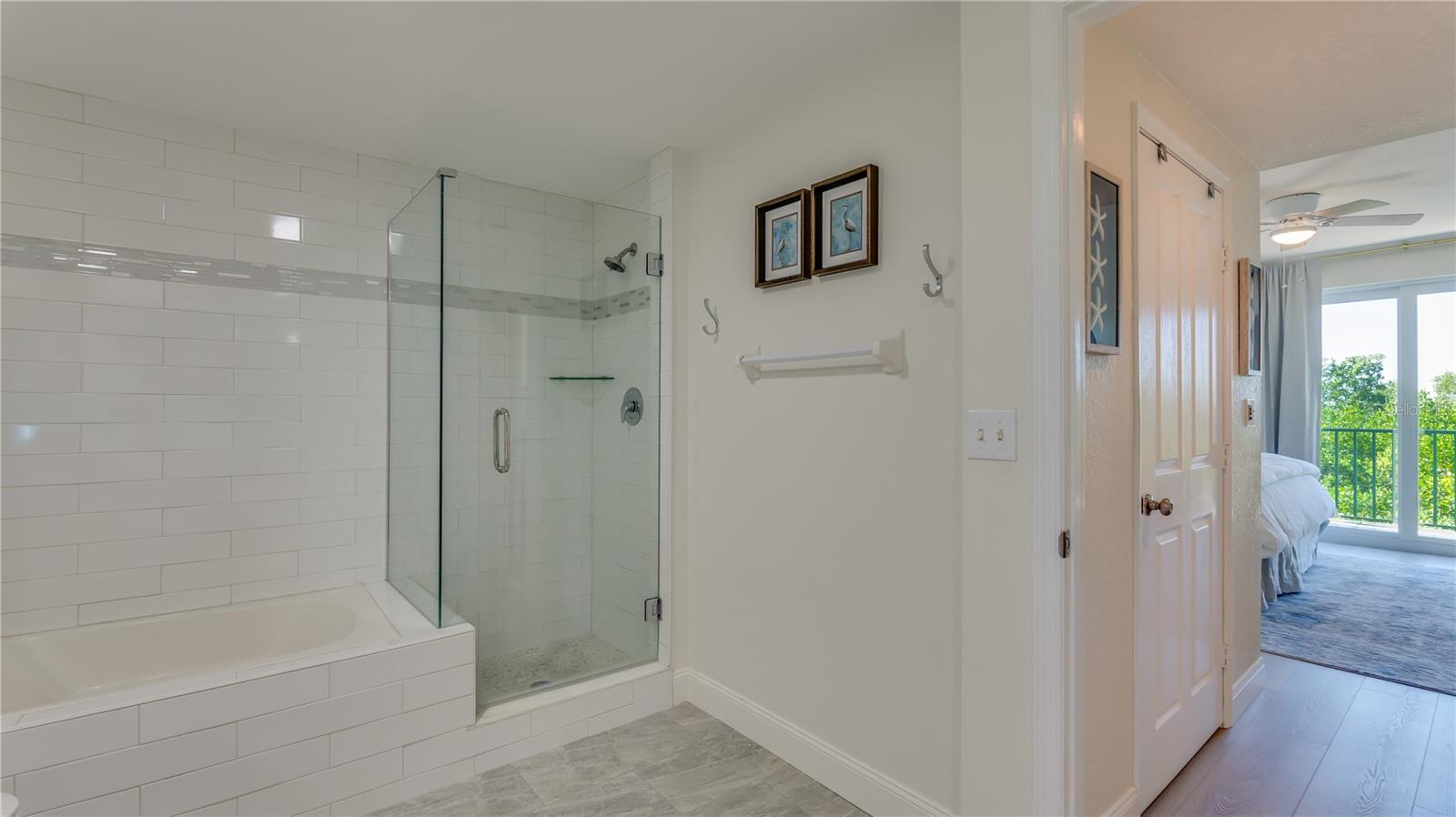 MASTER BATH TUB AND SHOWER