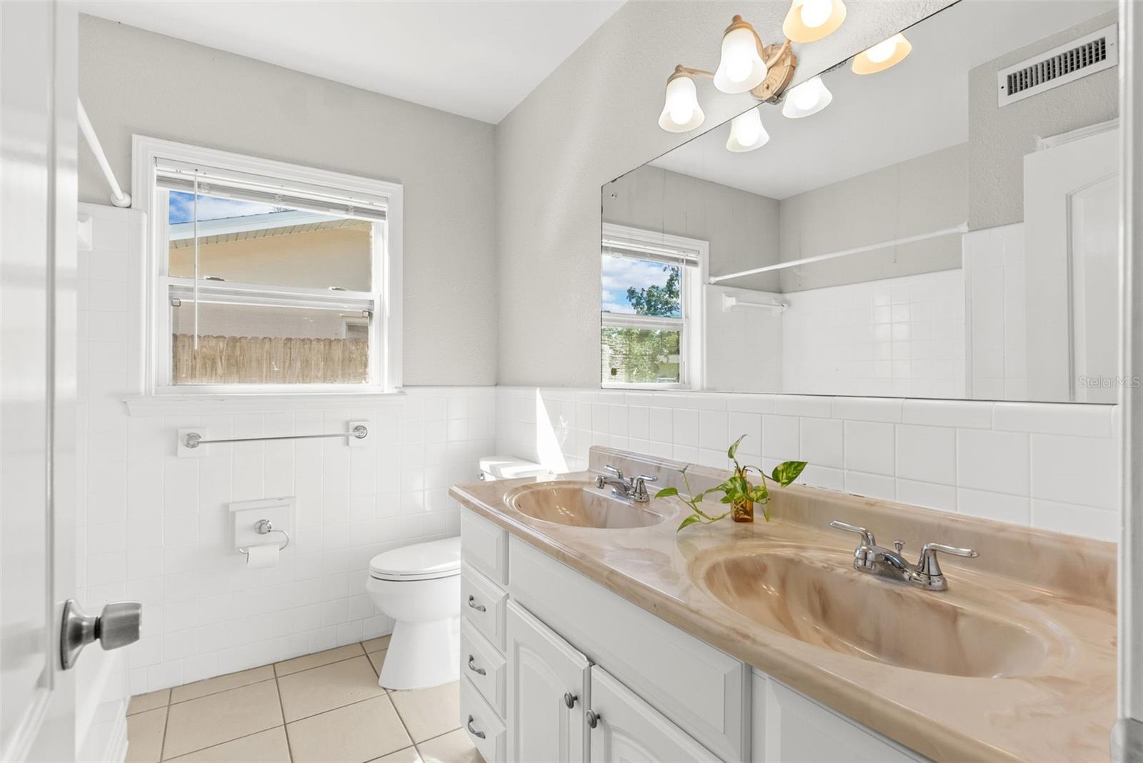 Second Bathroom with Dual Sinks