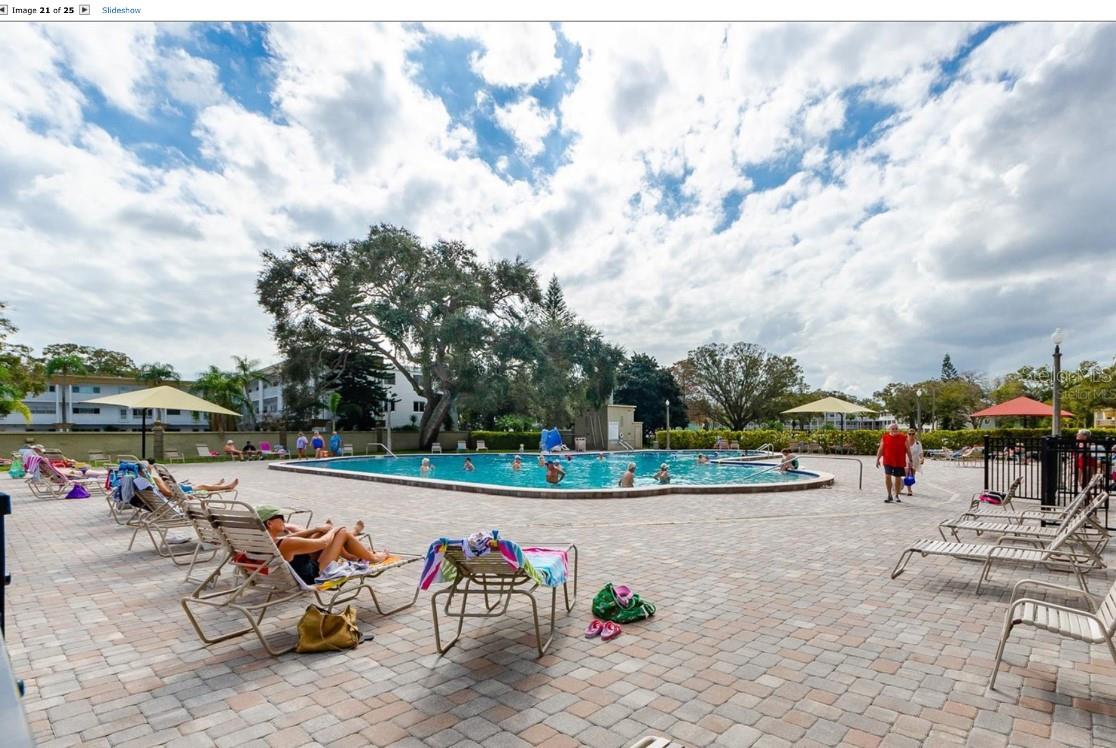 Community pool heated
