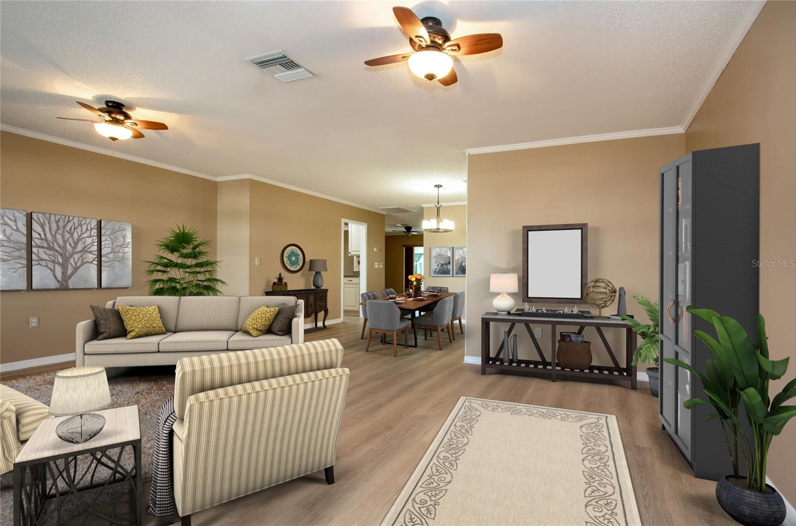 STAGED LIVING ROOM