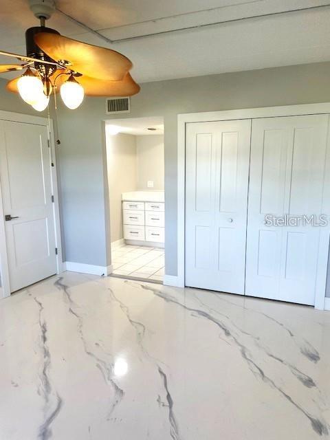Primary Bedroom with Duel Closet and Masterbath