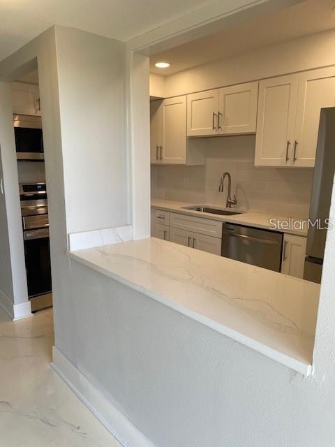 Kitchen upon entering