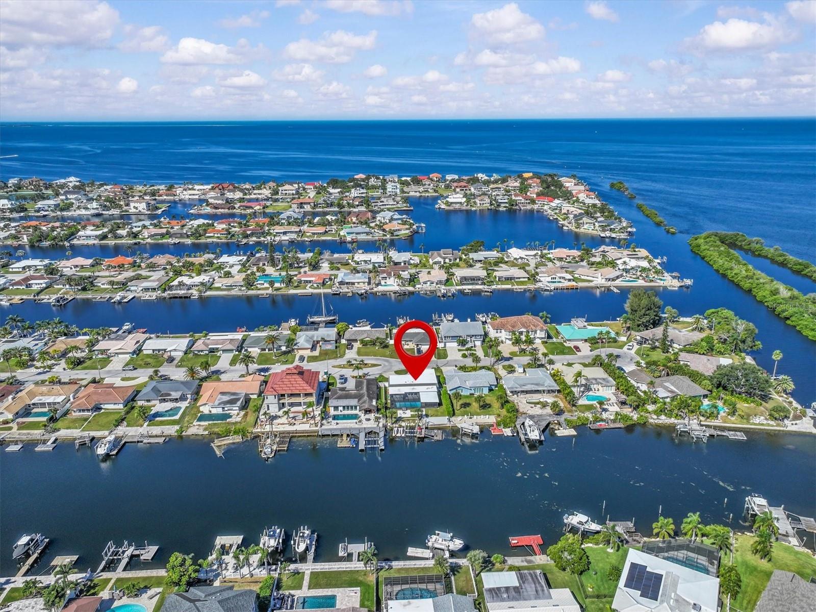 2 canals over to the GULF of AMERICA