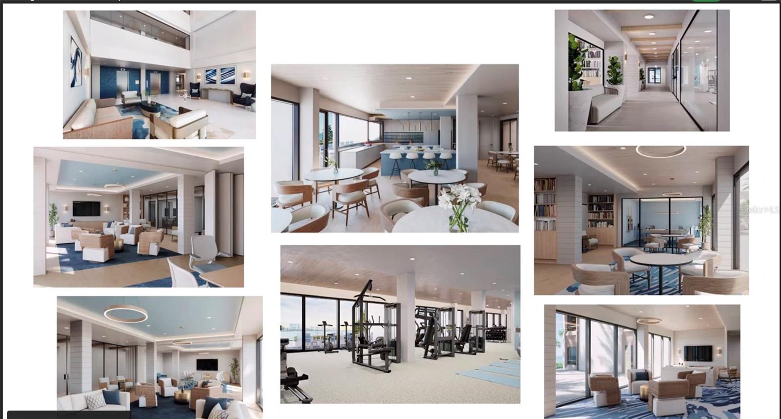 All building renovation renderings.