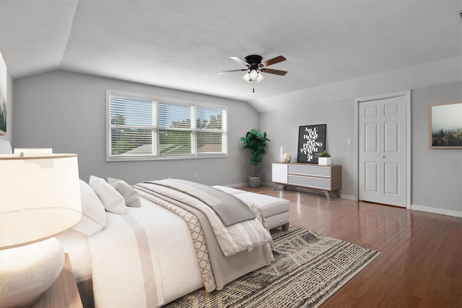 2nd Floor Primary Bedroom - virtually staged