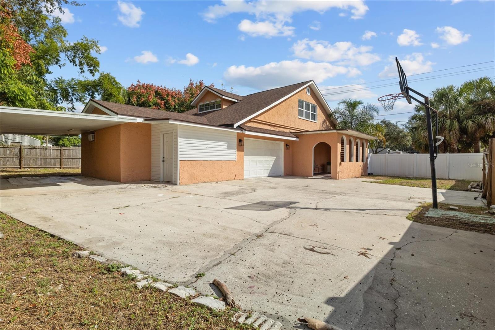 Additional parking - side of house (gated)