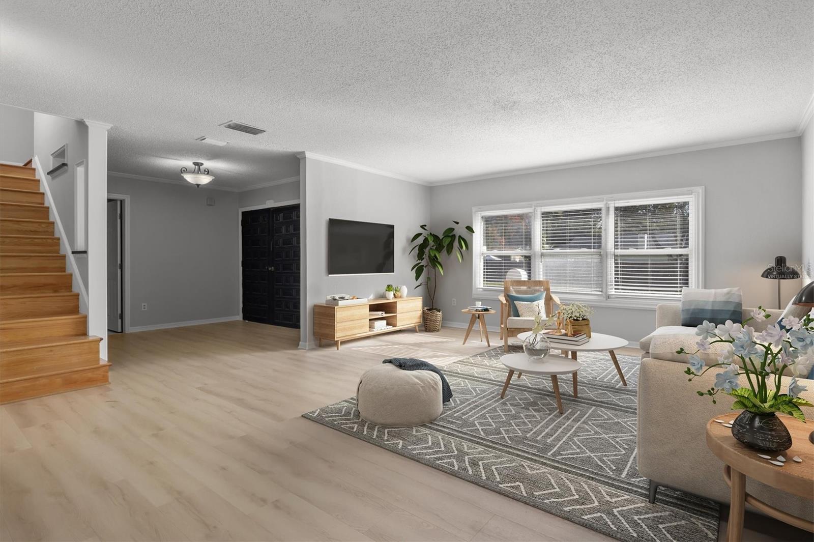 Living Room - virtually staged