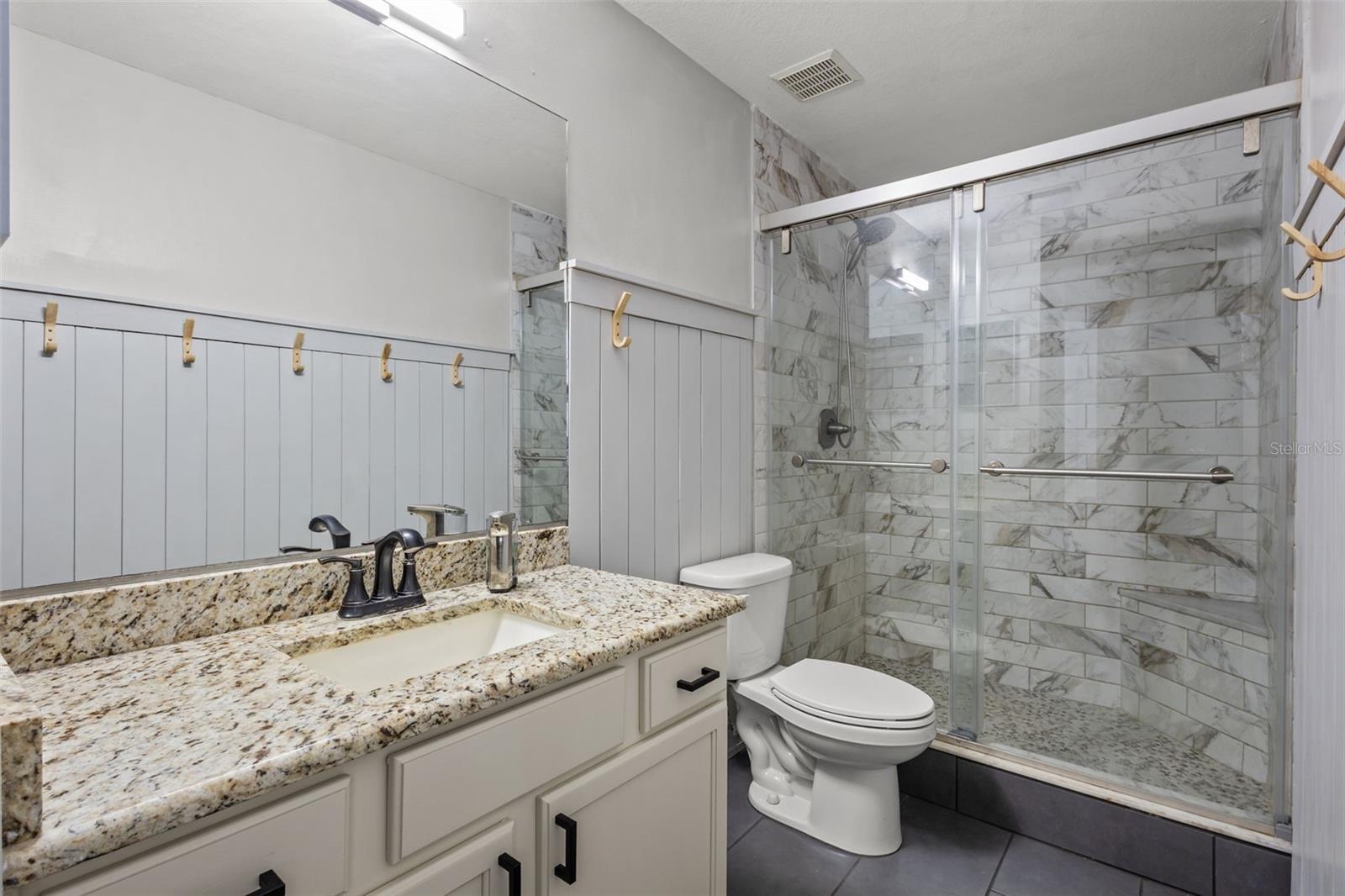 Updated secondary bathroom