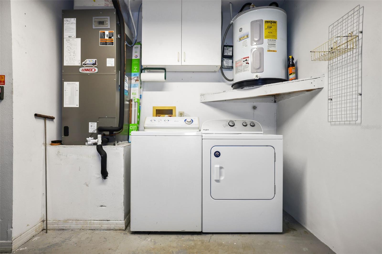 Washer & Dryer in the garage