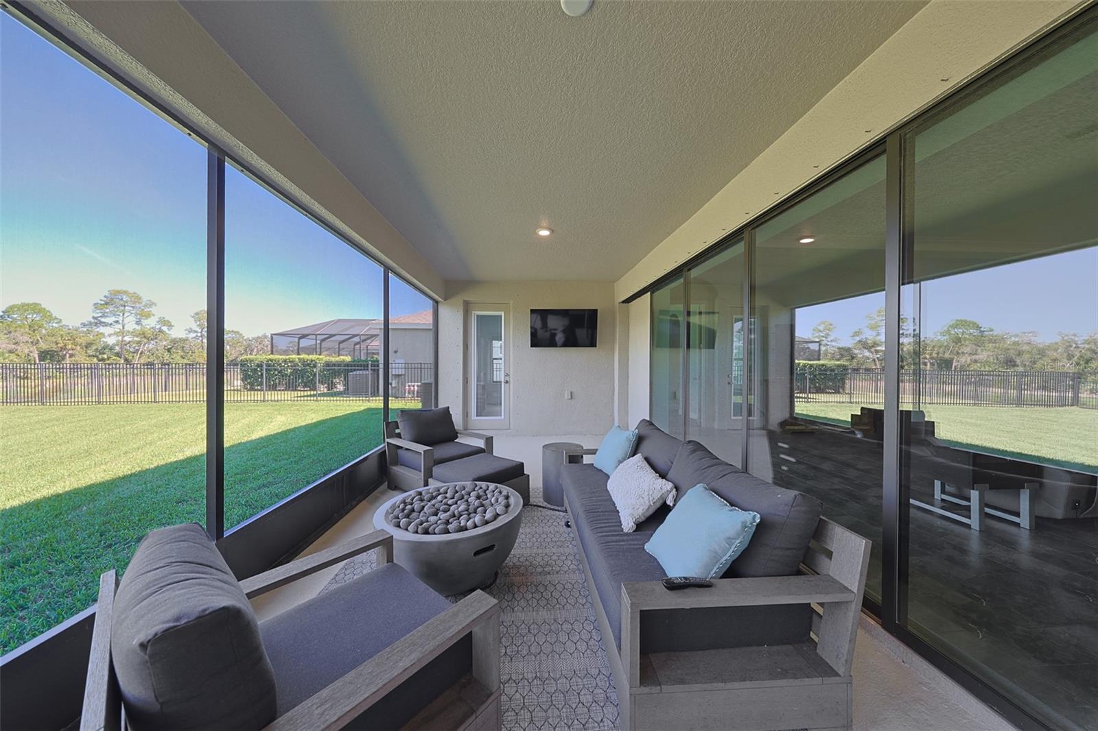 Screened lanai