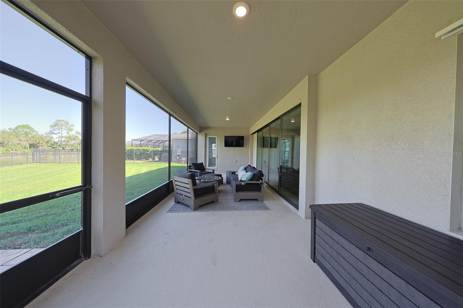 Screened lanai