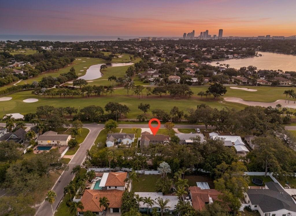 Across from Vinoy golf course